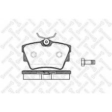 602 010B-SX STELLOX Комплект тормозных колодок, дисковый тормоз