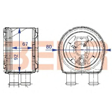 2304020 BEHR Oilcooler