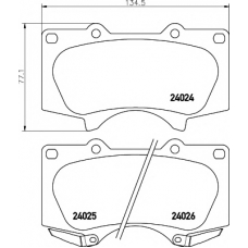 8DB 355 014-121 HELLA PAGID Комплект тормозных колодок, дисковый тормоз