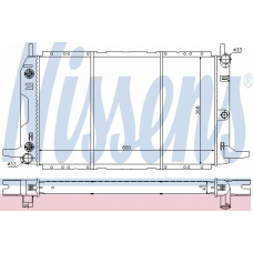 62229 NISSENS Радиатор, охлаждение двигателя