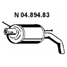 04.894.83 EBERSPACHER Глушитель выхлопных газов конечный