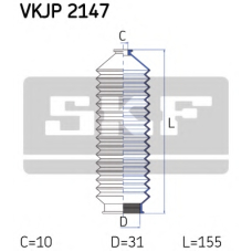 VKJP 2147 SKF Комплект пылника, рулевое управление