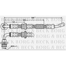 BBH7211 BORG & BECK Тормозной шланг