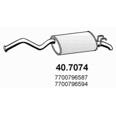 40.7074 ASSO Глушитель выхлопных газов конечный