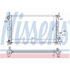 62075 NISSENS Радиатор, охлаждение двигателя