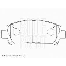 ADT342101 BLUE PRINT Комплект тормозных колодок, дисковый тормоз