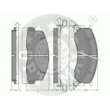 9903 OPTIMAL Комплект тормозных колодок, дисковый тормоз