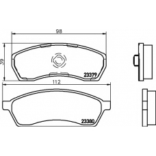 8DB 355 014-011 HELLA PAGID Комплект тормозных колодок, дисковый тормоз
