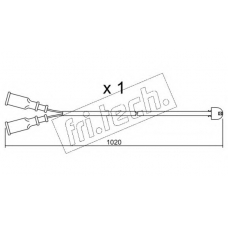 SU.089 fri.tech. Сигнализатор, износ тормозных колодок