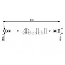 1 987 476 972 BOSCH Тормозной шланг