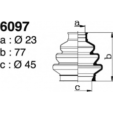 6097 DEPA Комплект пылника, приводной вал