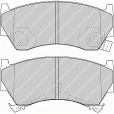 FDB1103 FERODO Комплект тормозных колодок, дисковый тормоз