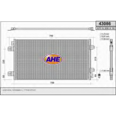 43086 AHE Конденсатор, кондиционер