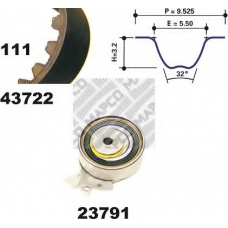 23722 MAPCO Комплект ремня грм