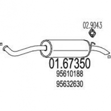 01.67350 MTS Глушитель выхлопных газов конечный