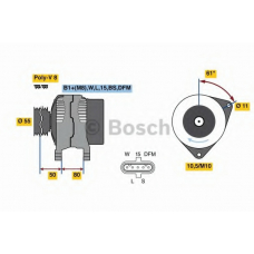 0 124 655 065 BOSCH Генератор