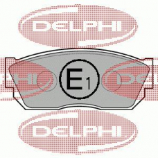 LP355 DELPHI Комплект тормозных колодок, дисковый тормоз