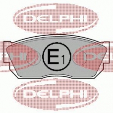 LP355 DELPHI Комплект тормозных колодок, дисковый тормоз