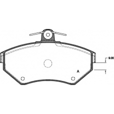 BPA0631.00 OPEN PARTS Комплект тормозных колодок, дисковый тормоз