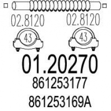 01.20270 MTS Гофрированная труба, выхлопная система