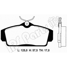 IBD-1179 IPS Parts Комплект тормозных колодок, дисковый тормоз