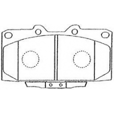 B1N006 AISIN Комплект тормозных колодок, дисковый тормоз; Компл