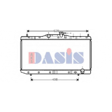 212028N AKS DASIS Радиатор, охлаждение двигателя