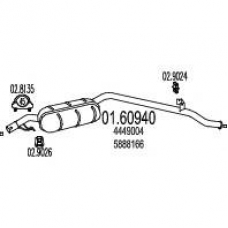 01.60940 MTS Глушитель выхлопных газов конечный