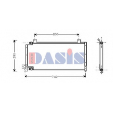 522060N AKS DASIS Конденсатор, кондиционер