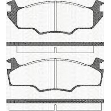 8110 29102 TRISCAN Комплект тормозных колодок, дисковый тормоз