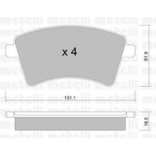 22-0812-0 METELLI Комплект тормозных колодок, дисковый тормоз