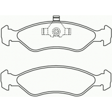 T0029 PAGID Комплект тормозных колодок, дисковый тормоз