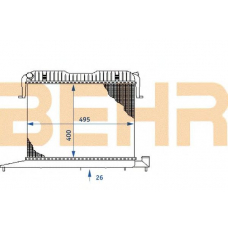 2108301 BEHR Radiator