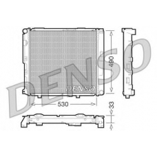 DRM17038 DENSO Радиатор, охлаждение двигателя