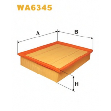 WA6345 WIX Воздушный фильтр