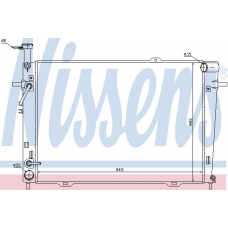 67479 NISSENS Радиатор, охлаждение двигателя