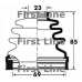 FCB2879 FIRST LINE Пыльник, приводной вал