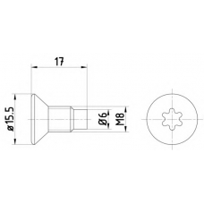 TPM0004 MINTEX Болт, диск тормозного механизма