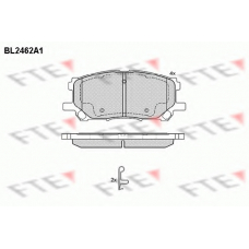 BL2462A1 FTE Комплект тормозных колодок, дисковый тормоз