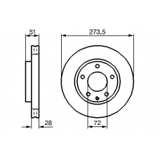 0 986 479 016 BOSCH Тормозной диск