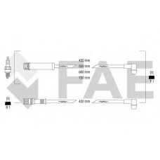 83560 FAE Комплект проводов зажигания