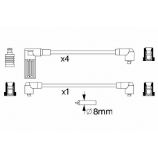 0 986 356 718 BOSCH Комплект проводов зажигания