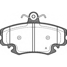 BPA0141.20 OPEN PARTS Комплект тормозных колодок, дисковый тормоз