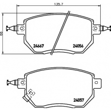 8DB 355 011-101 HELLA PAGID Комплект тормозных колодок, дисковый тормоз