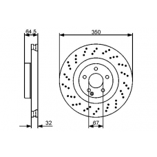 0 986 479 412 BOSCH Тормозной диск