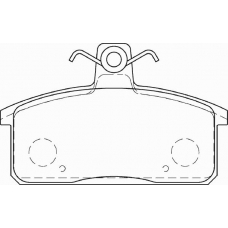 FD7429A NECTO Комплект тормозных колодок, дисковый тормоз