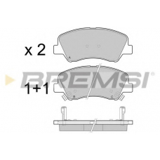 BP3470 BREMSI Комплект тормозных колодок, дисковый тормоз