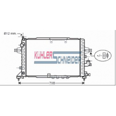 0600611 KUHLER SCHNEIDER Радиатор, охлаждение двигател