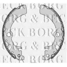 BBS6289 BORG & BECK Комплект тормозных колодок