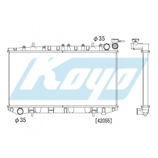 PA020315 KOYO P-tank corrugate-fin ass'y